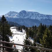 Vue des pistes depuis la location